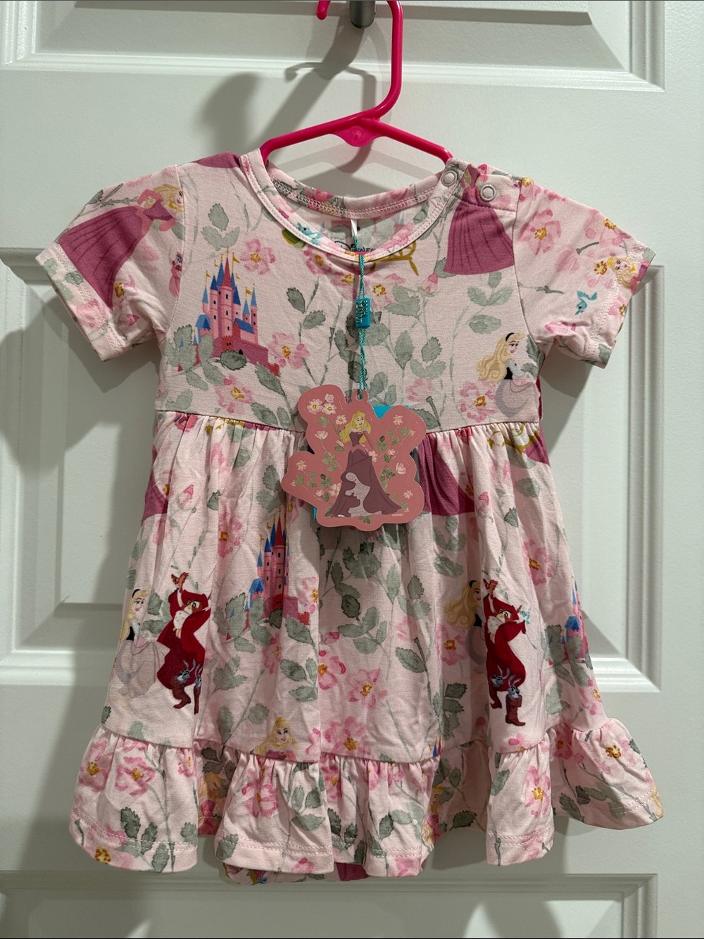 Posh Peanut Disney Princess Aurora Ruffled Twirl Bodysuit Dress